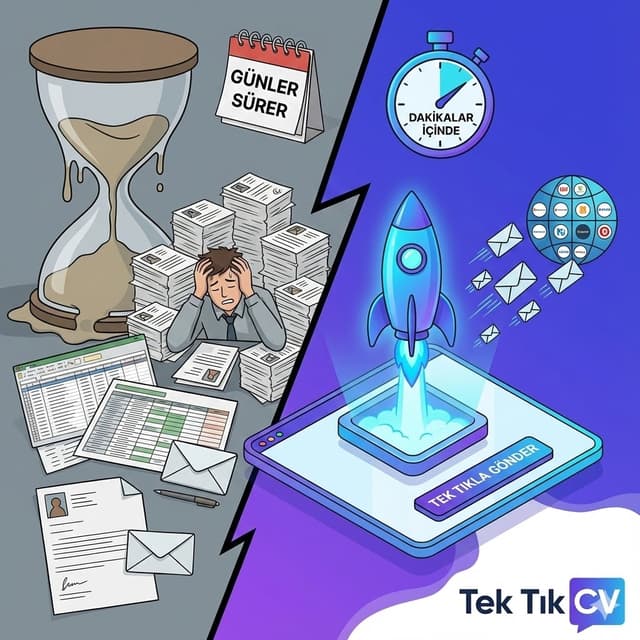 Birden fazla şirkete e-posta ile iş başvurusu blog görseli